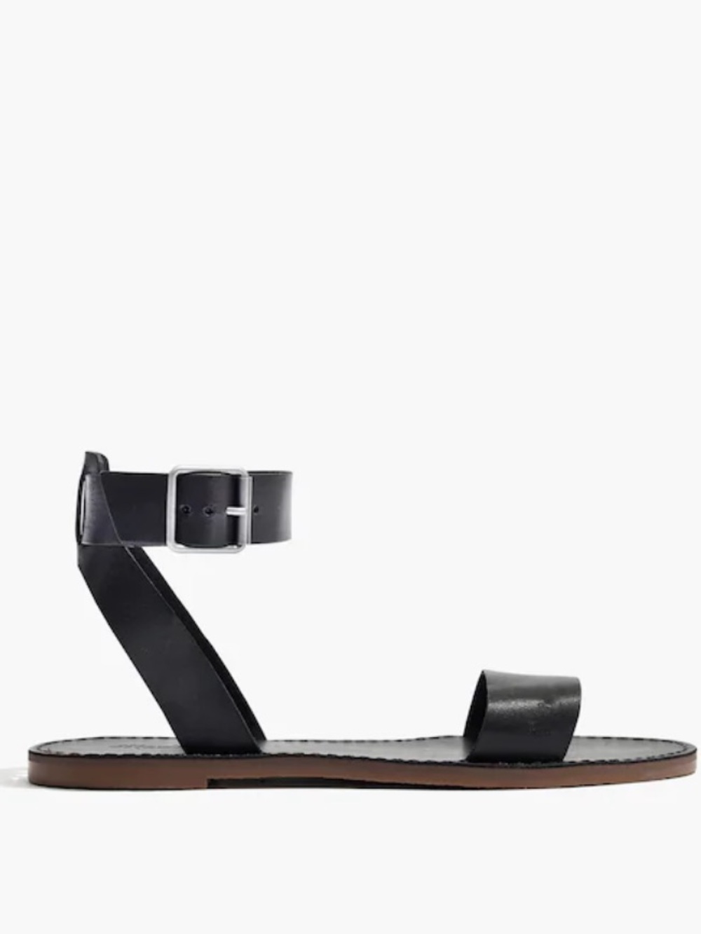 Madewell Boardwalk Ankle Strap Sandal Black Sz 9 - Picture 4 of 13